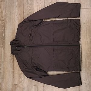 ALAMERE Dark Grey‎ Black Polyester USA Sz Small Mens Full Zip Casual Jacket